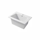 Built-in Washbasin and Modern Support in Vinovo Colored Ceramic Viadurini