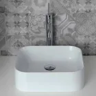Design washbasin in ceramic Made in Italy Leivi Viadurini