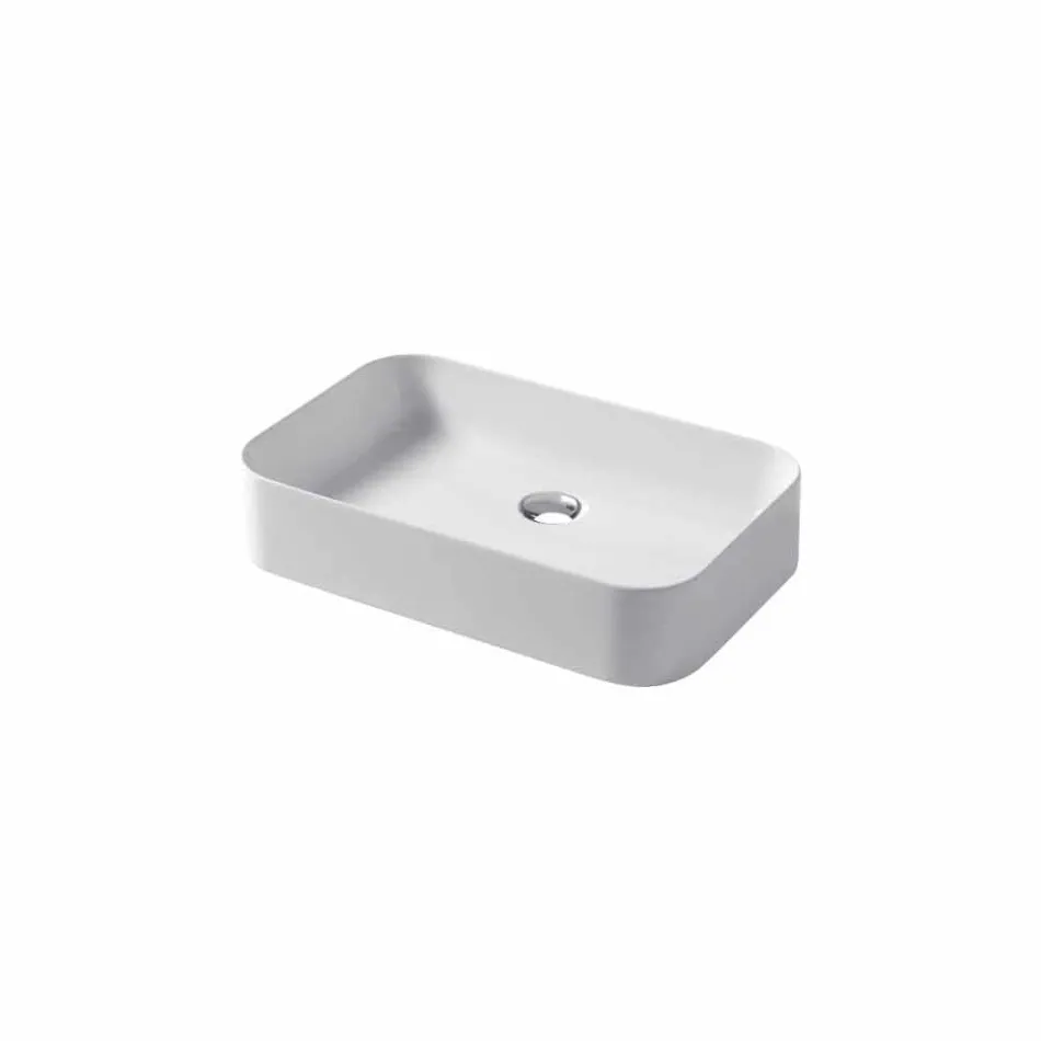 Design washbasin in ceramic Made in Italy Leivi Viadurini