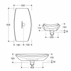 Design ceramic countertop washbasin made in Italy Laura Viadurini