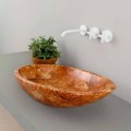 Modern ceramic countertop sink Glossy, turtle pattern, made in Italy