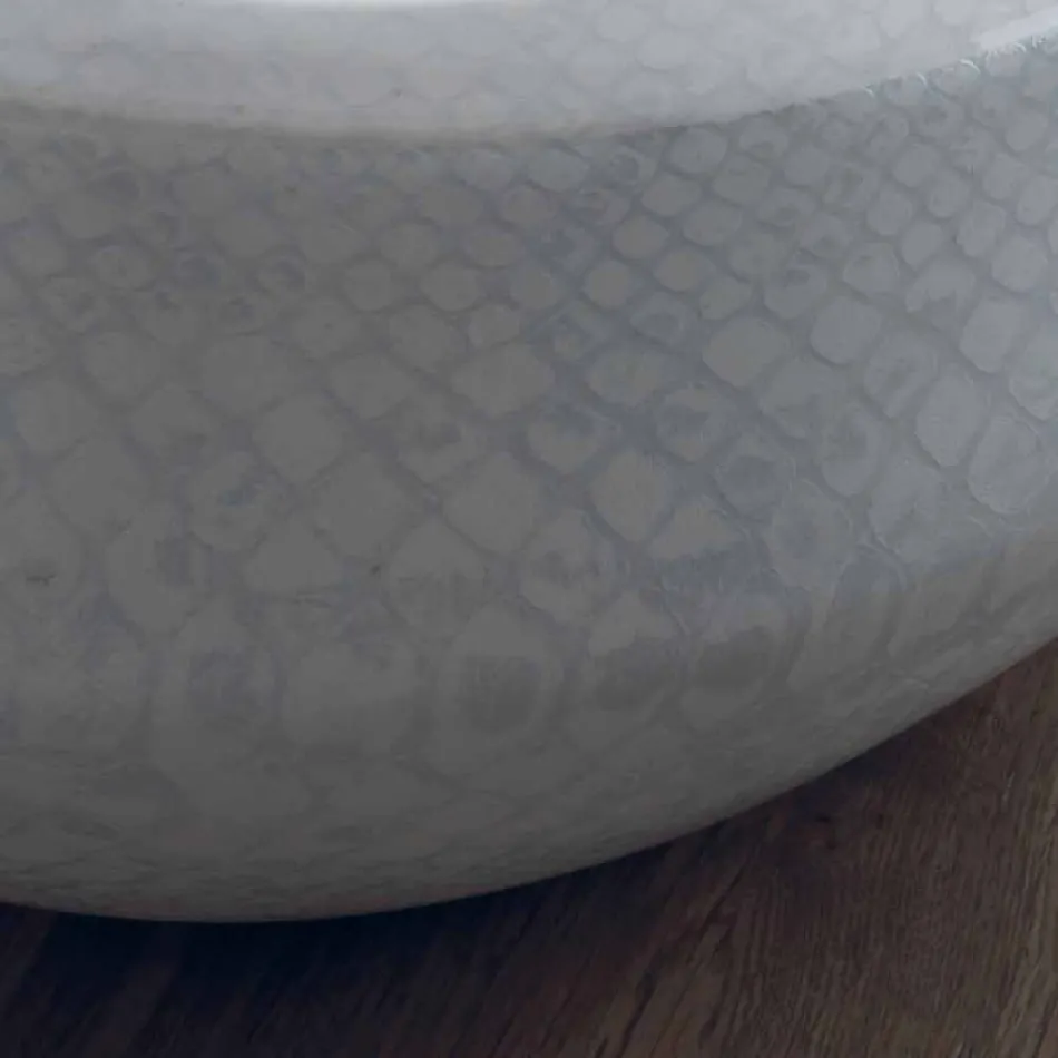 Countertop design washbasin in python ceramic made in Italy Elisa Viadurini