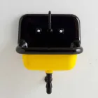 Jacob rectangular bicolor ceramic wall-mounted design washbasin Viadurini