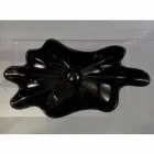 Modern design countertop black ceramic washbasin made in Italy Rayan Viadurini