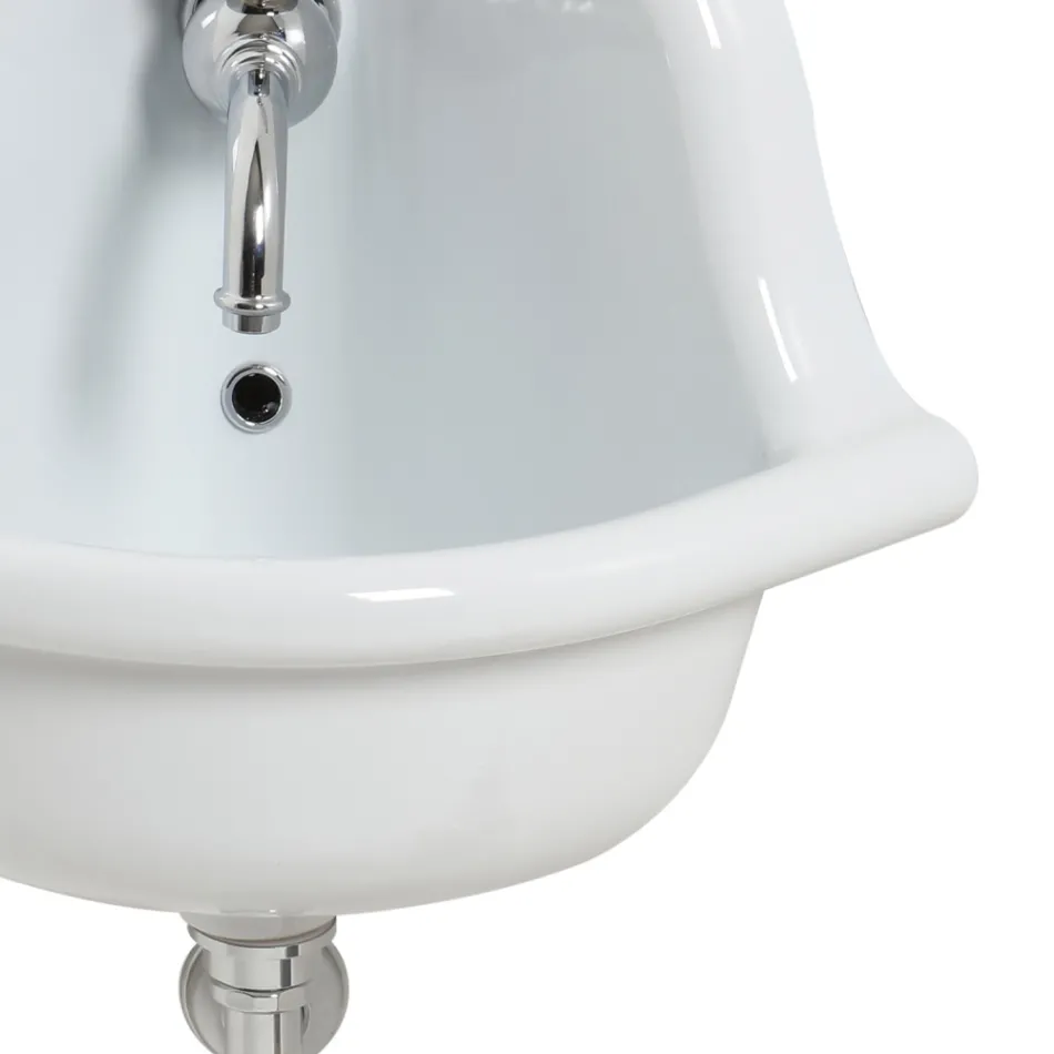 Freestanding Corner Washbasin in Modern Colored Ceramic 42 cm - Angelino Viadurini
