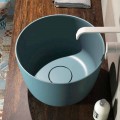 Countertop circular washbasin produced 100 % in Italy, Lallio