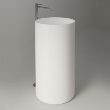 Freestanding Ceramic Countertop Washbasin Made in Italy - Ragazza Viadurini