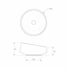 Freestanding freestanding freestanding washbasin made in Italy, Dongo Viadurini