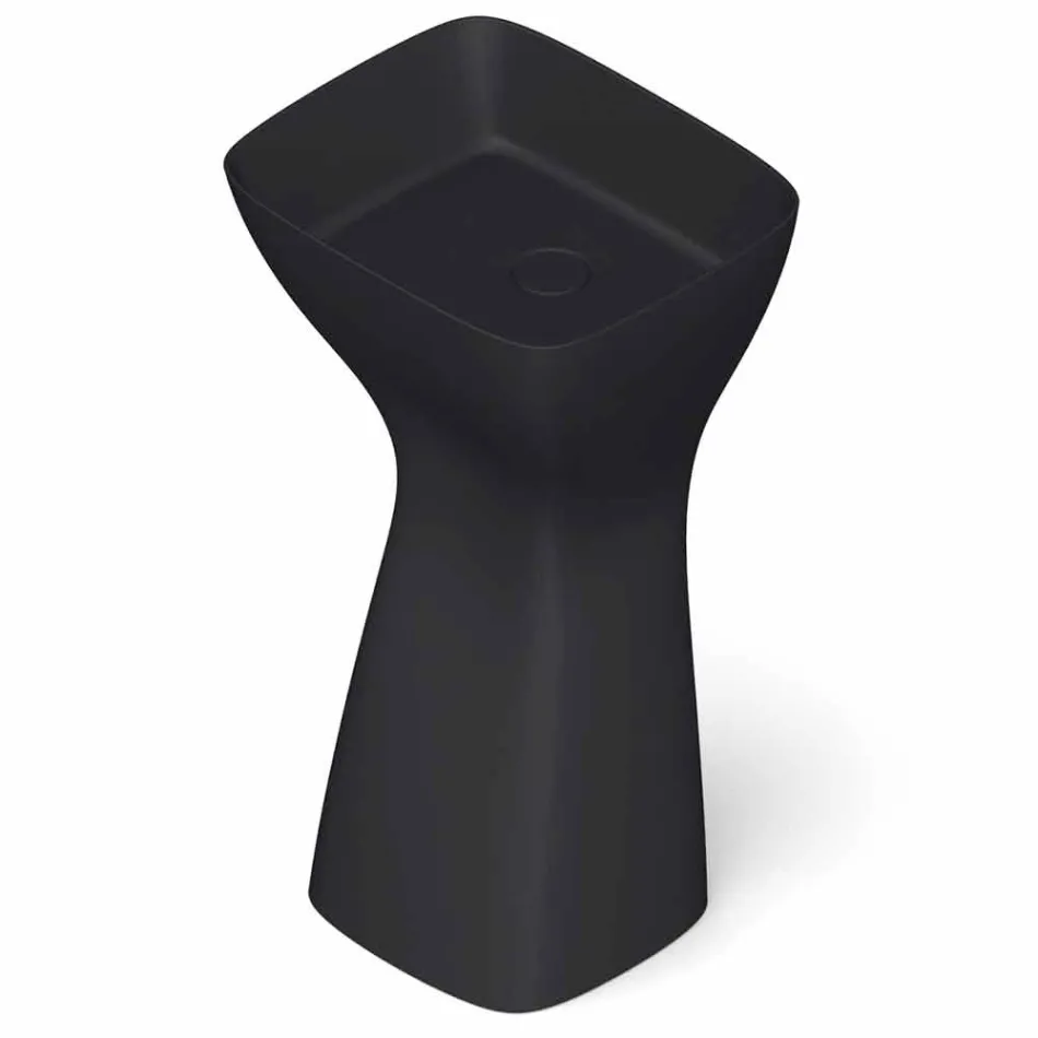 Freestanding modern ceramic washbasin made in Italy, Firmino Viadurini