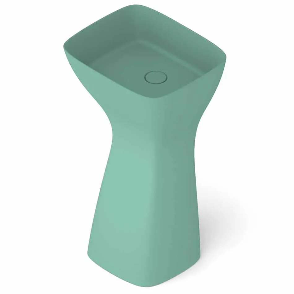 Freestanding modern ceramic washbasin made in Italy, Firmino Viadurini