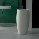 Modern design freestanding ceramic washbasin Gaiola, made in Italy Viadurini