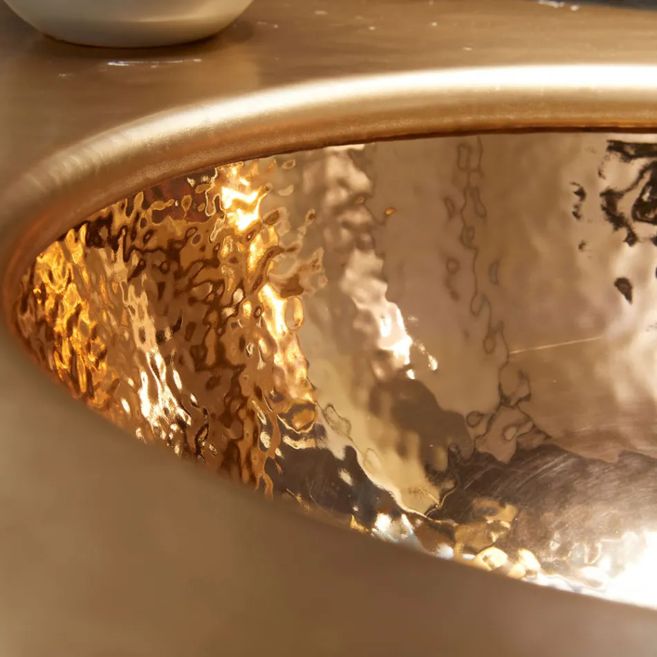 Built-in washbasin in Fire Clay of 3 Finishes Made in Italy - Erioli Viadurini