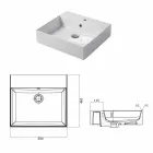 Single Hole Basin for Support or Wall in Coliviata Colivi Ceramic Viadurini