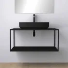 Oval ceramic counter top washbasin made in Italy, Yoel Viadurini