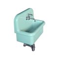 Washbasin for Furnishing the Bathroom in Water Green Single Color Ceramic - Jasmine