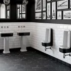 Rectangular Ceramic Countertop Washbasin - Holly Viadurini