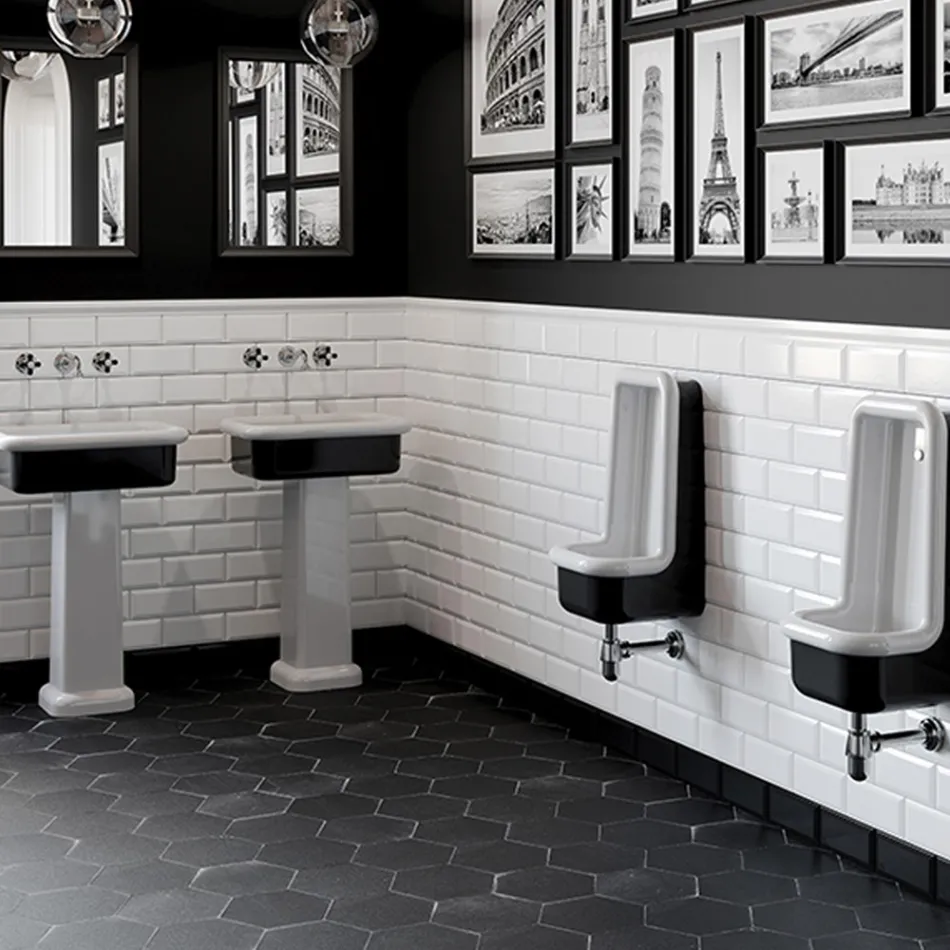 Rectangular Ceramic Countertop Washbasin - Holly Viadurini