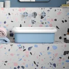 Rectangular Ceramic Countertop Washbasin - Holly Viadurini