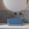 Washbasin Made of Ceramic Available in Different Colors Made in Italy - Basket
