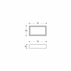 Rectangular and Modern Countertop Washbasin in Design Stone - Farartlav3 Viadurini