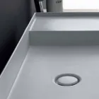 Modern rectangular basin colorful ceramic Icon Alice Ceramics Viadurini