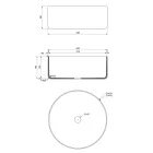 Round Gray Clay Washbasin Made in Italy - Tatiana Viadurini