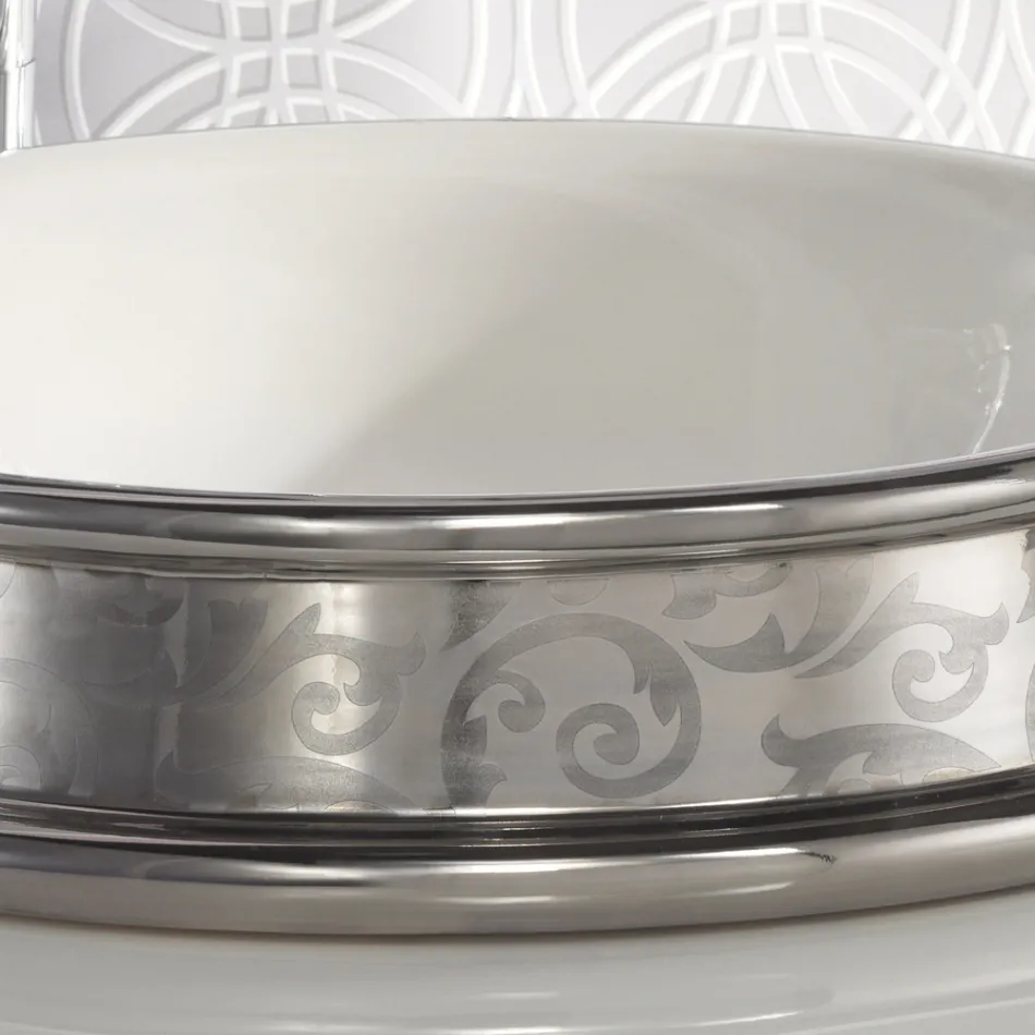 Semi-recessed washbasin in different finishes in Fire Clay Made in Italy - Erasmo Viadurini