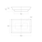 Semi-recessed washbasin in Fire Clay of Different Finishes Made in Italy - Ultima Viadurini