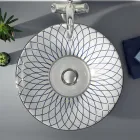 Semi-recessed washbasin in Fire Clay in different finishes Made in Italy - Capatosta Viadurini