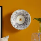 Semi-recessed washbasin in top quality French porcelain - Pausa Viadurini