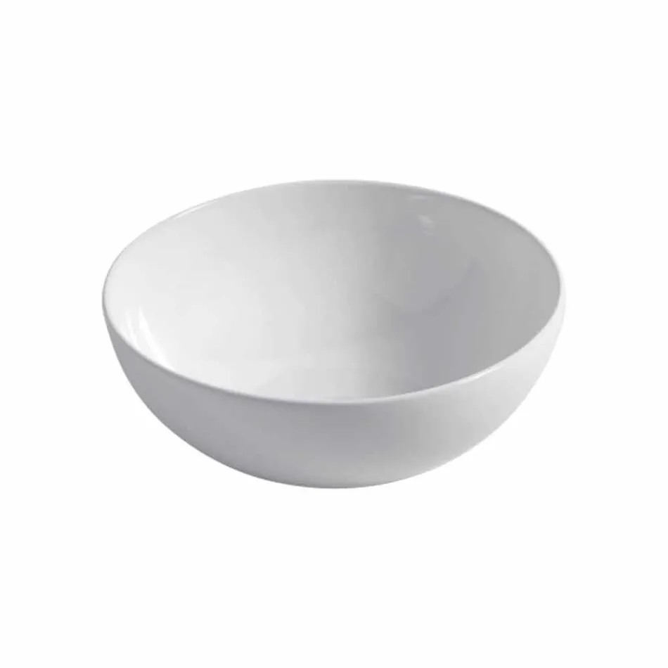 Spherical Ceramic Countertop Washbasin Ø40cm Made in Italy Leivi Viadurini