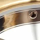 Baroque undermount sink in fire clay and gold made in Italy, Aegean Viadurini