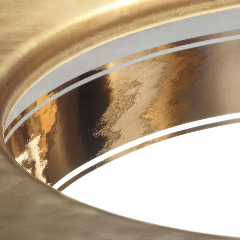 Baroque undermount sink in fire clay and gold made in Italy, Aegean Viadurini