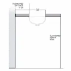 Baroque undercounter washbasin in fire clay and platinum made in Italy, Aegean Viadurini