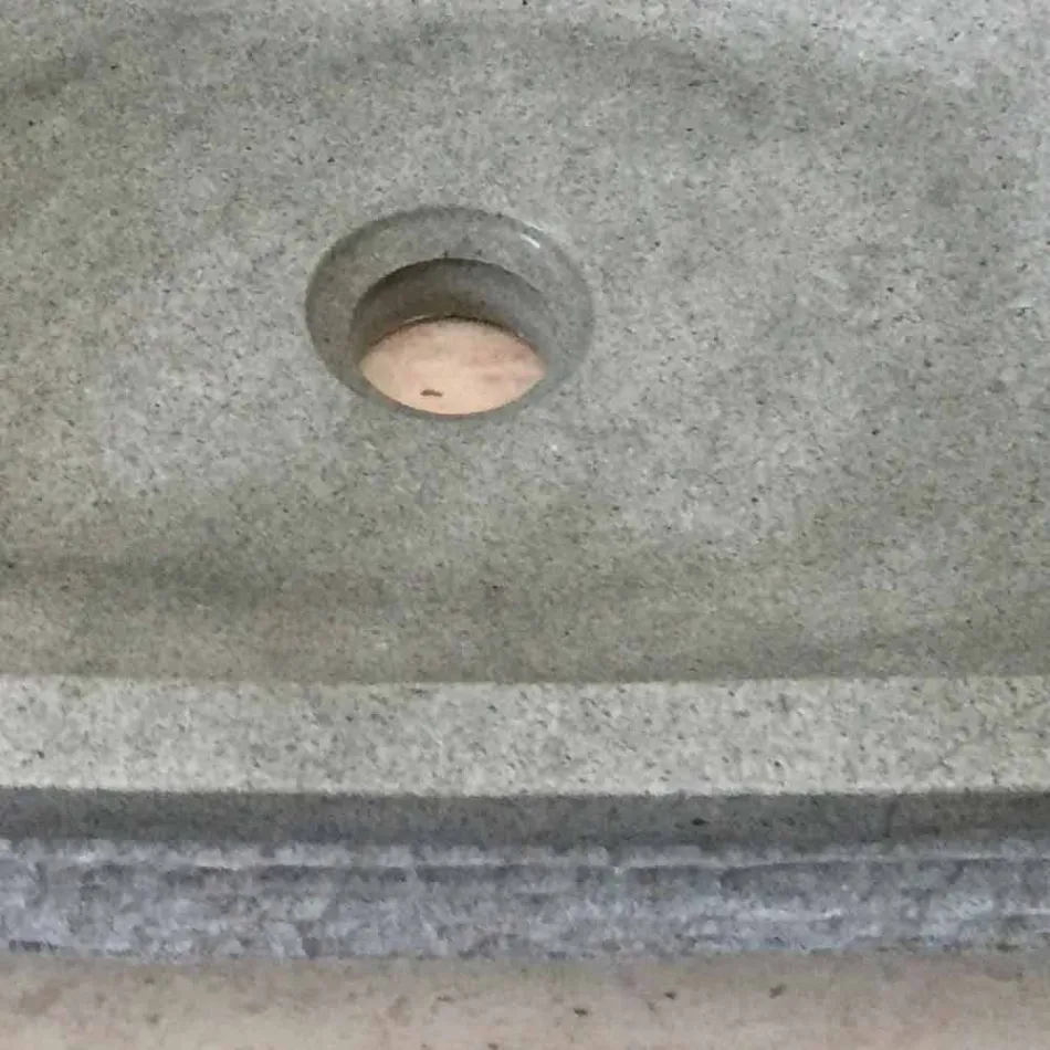 Design green countertop washbasin in Hilda stone Viadurini