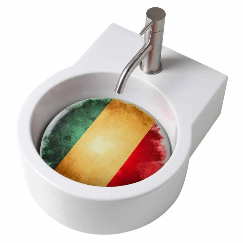 Countertop design washbasin / suspension made in Italy Tor Viadurini