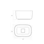 Free-standing freestanding bowl sink made in Italy, Lallio Viadurini