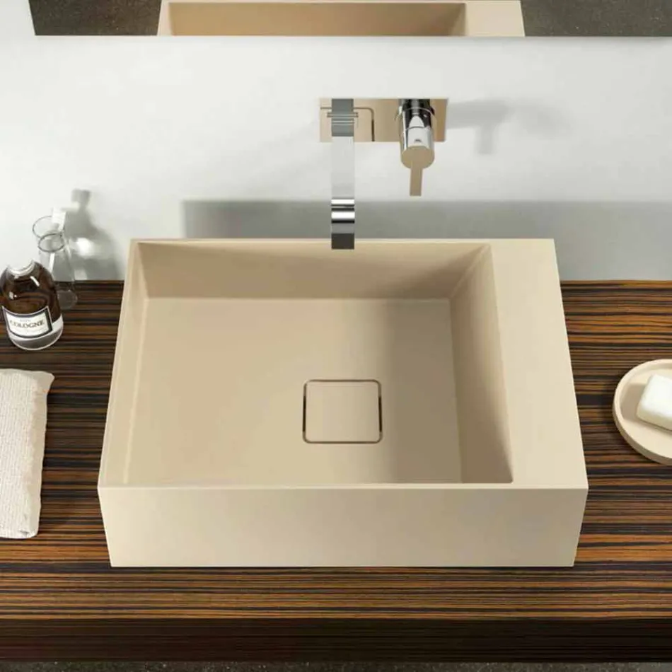 Design countertop washbasin produced in Italy, Lavis Viadurini