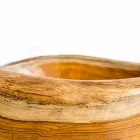 Vigevano modern countertop washbasin in natural teak wood Viadurini