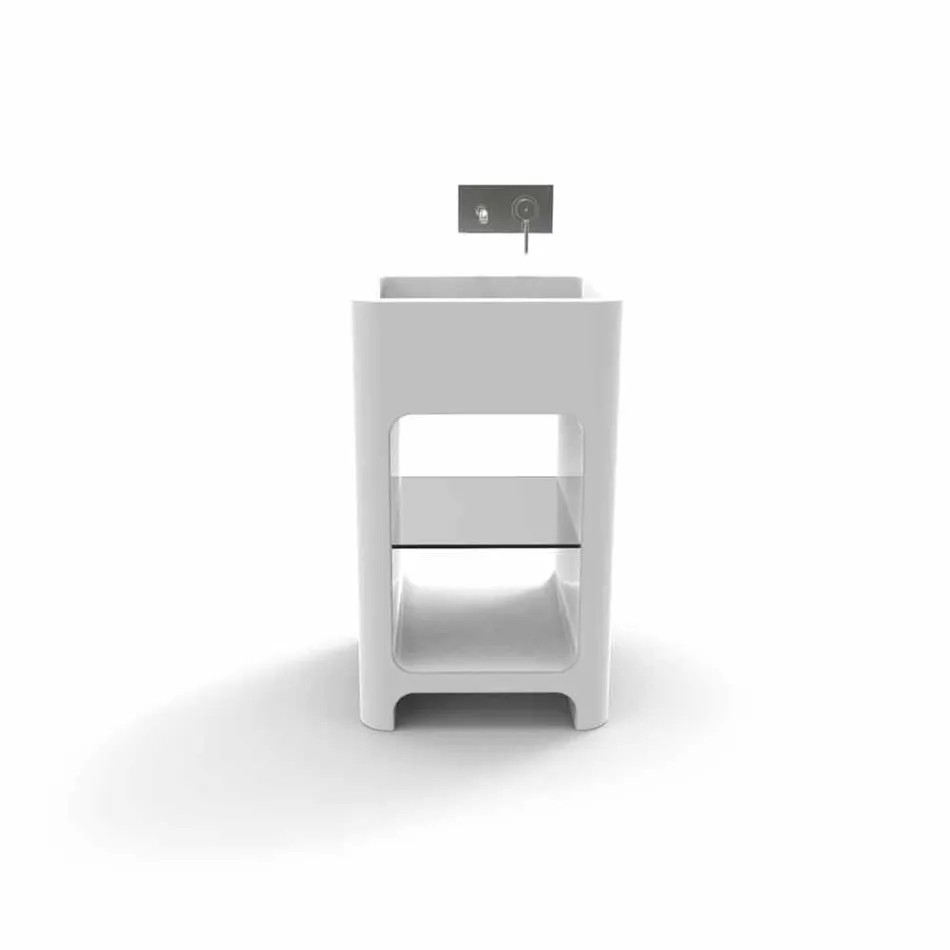 Modern monobloc freestanding sink made in Italy, Tufino Viadurini