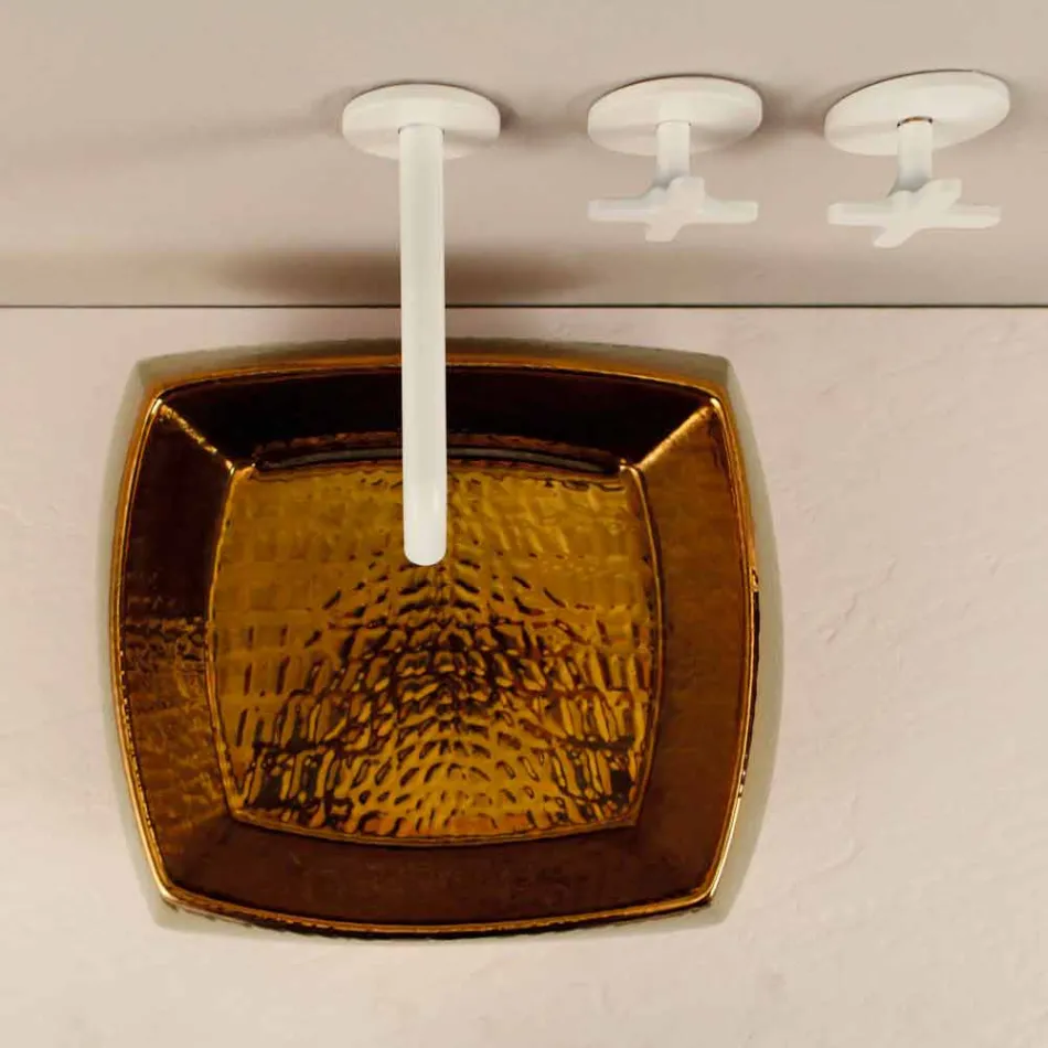 Designer washbasin in bronze ceramic made in Italy Simon Viadurini