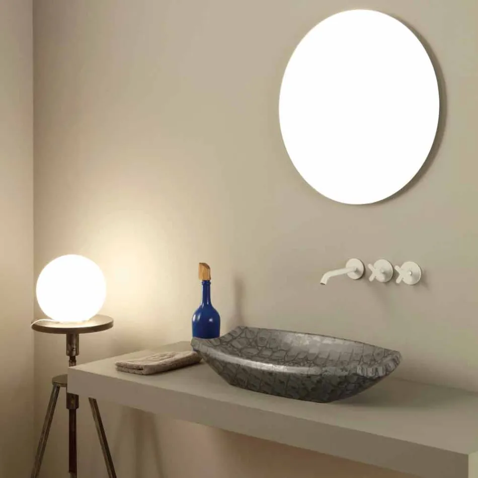 Laura design ceramic washbasin made in Italy Viadurini
