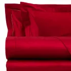 Cotton Satin Sheets Set for Double Bed Solid Color - Freesia Viadurini