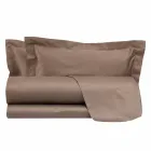 Cotton Satin Sheets Set for Double Bed Solid Color - Freesia Viadurini