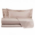 Cotton Satin Sheets Set for Double Bed Solid Color - Freesia