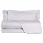 Cotton Satin Sheets Set for Double Bed Solid Color - Freesia Viadurini