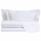 Cotton Satin Sheets Set for Double Bed Solid Color - Freesia Viadurini