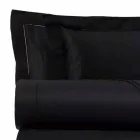 Cotton Satin Sheets Set for Double Bed Solid Color - Freesia Viadurini