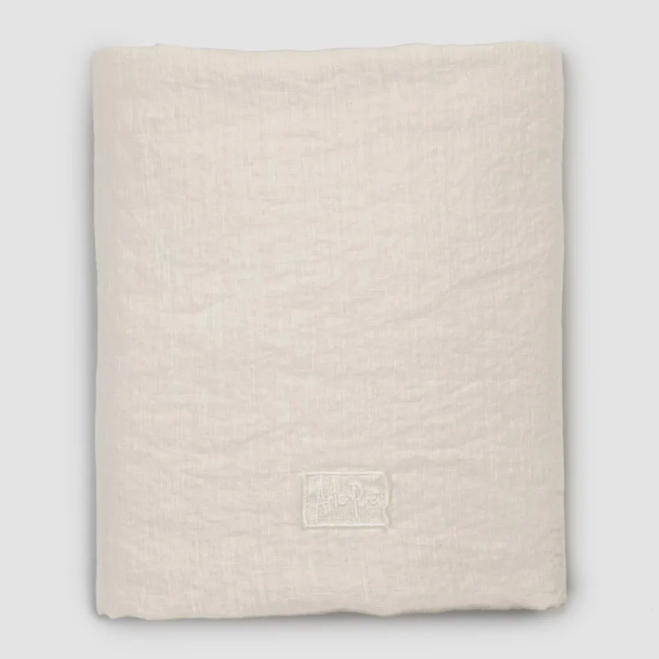 Double fitted sheets in Black Linen, Butter or Old Chalk - Fiumano Viadurini