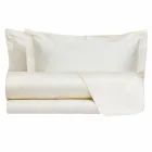 Solid Color Sheets Complete in Cotton Satin for Double Bed - Hibiscus Viadurini